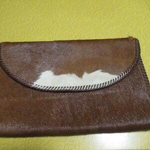 Handmade Hair-On-Hide Cowhide Clutch Pouch